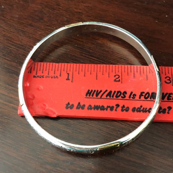 Brighton Venezia Two Tone Silver & Gold-Plated Bangle - Picture 2 of 7